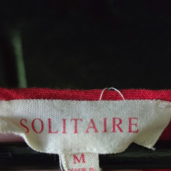 Solitaire Eyelet Floral design Ruffle sleeved mini dress womens size Medium - Picture 4 of 6